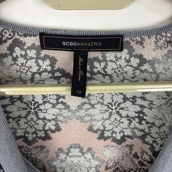 BCBGMaxAzria Kasia Silk Handkerchief Blouse XS flowy bell sleeves fairy ethereal - Picture 8 of 10